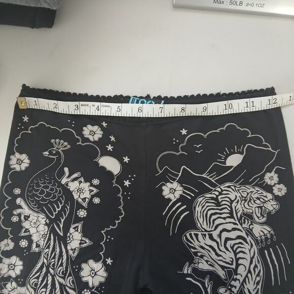 Y2K TOO FAST Camille Tattoo Flash Pajama Set XS Goth Rock Edgy Grunge Rockabilly - Picture 10 of 15